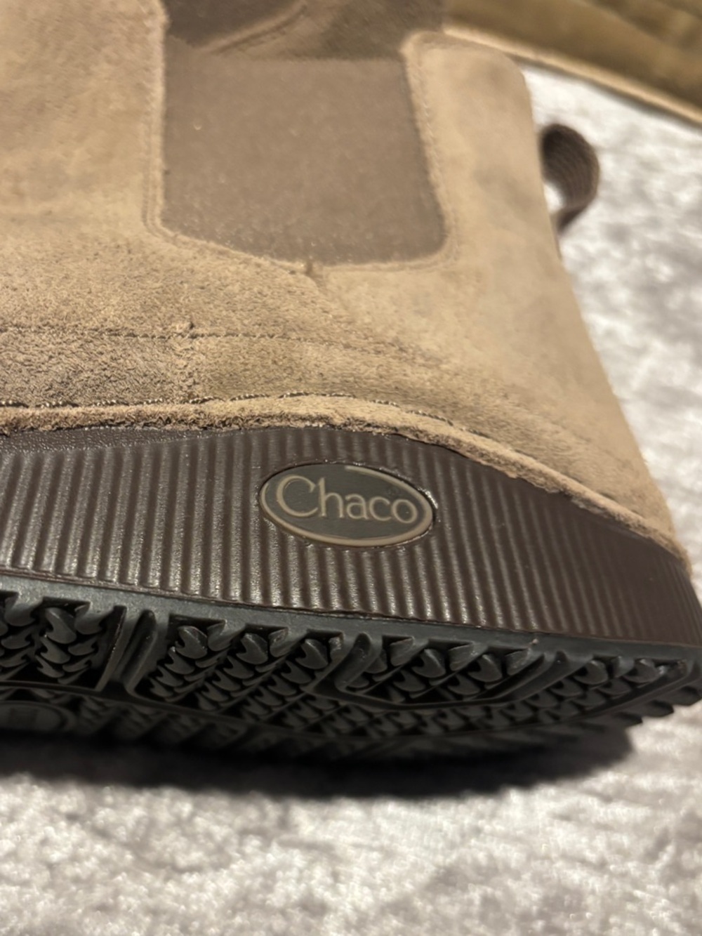 Chaco Men's Size 12 Light Brown Suede Chukka Chelsea Boot - Picture 7 of 11
